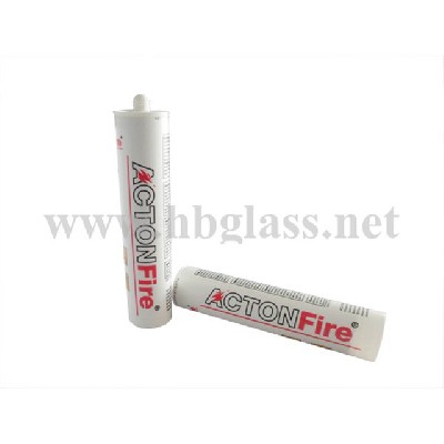 Fireproof glass glue